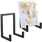 Sweetude 2 Pcs Large Plate Stands for Display Metal