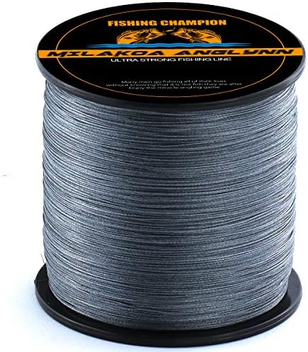 Milakoa Anglynn 8 Strands Braided Fishing Line 100LB Saltwater 500m 547yds 500yds Freshwater Ultra Strong Braid Lines 20lb 30lb 50lb 80lb 100% PE Zero Strecth for Sea Fishing Bass