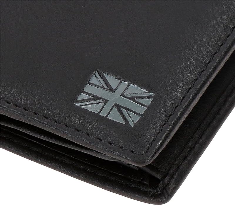 Indiana Cartera Horizontal con Monedero Negro 12,5x9,5x1 cms Piel by Joumma Bags