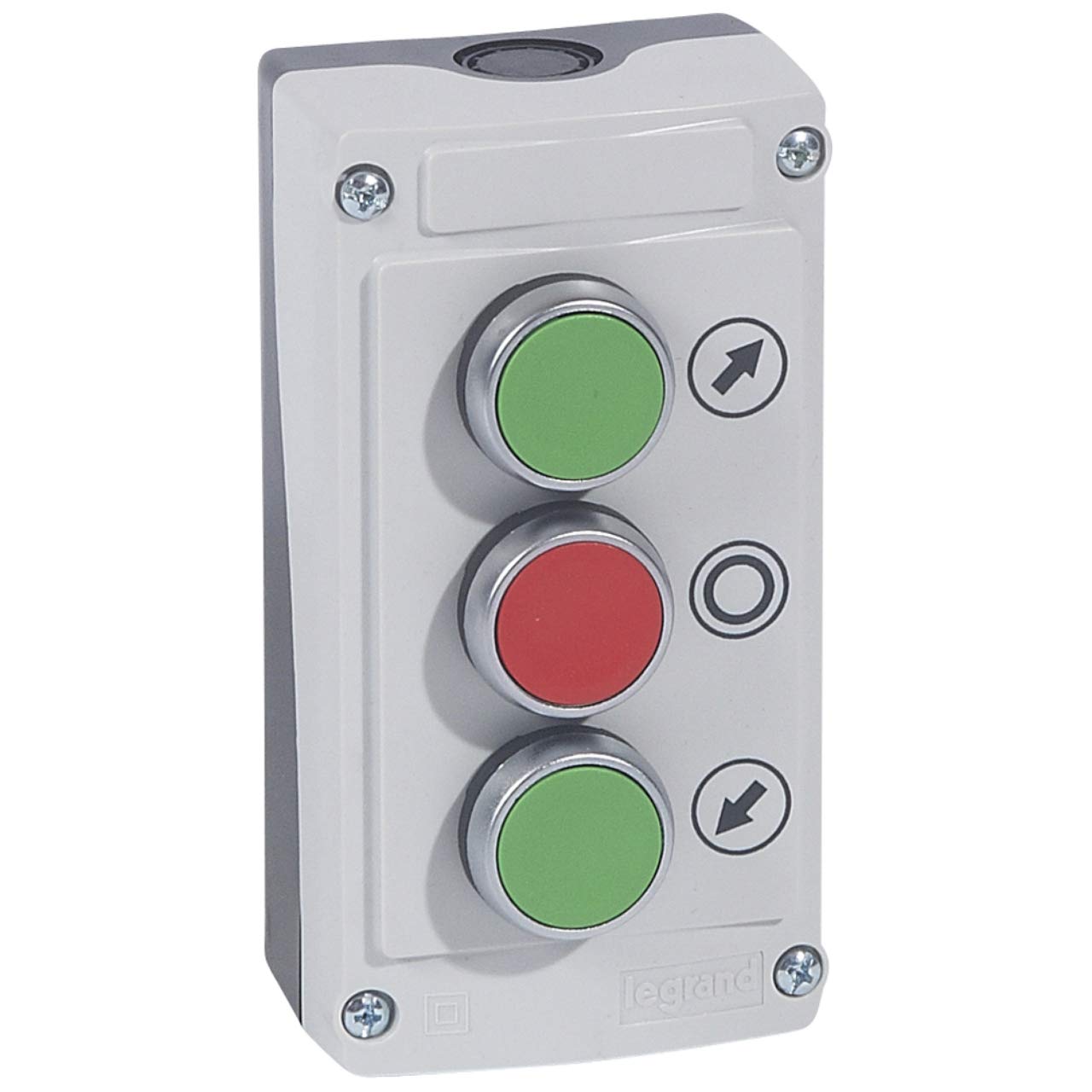 Legrand Osmoz – boitea Buttons with 3 Holes 3 boutonsa Pulse – Green/Red/Green