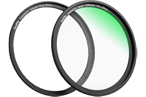 SmallRig 67mm Magnetic Black Diffusion 1/4 Filter Mist Filter + 67mm Threaded Filter Ring, HD Optical Glass 28 Layers Multi N