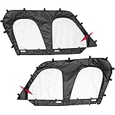 KEMIMOTO Soft Upper Doors Compatible with Kawasaki Teryx 4 800 2016-2025 and Teryx 4 S 2021-2025, Tear-Resistant Embossed PVC