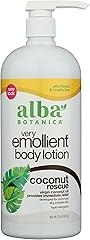 Alba Botanica Very Emollient Body Lotion, Coconut Rescue, 32 oz. (Packaging May Vary)