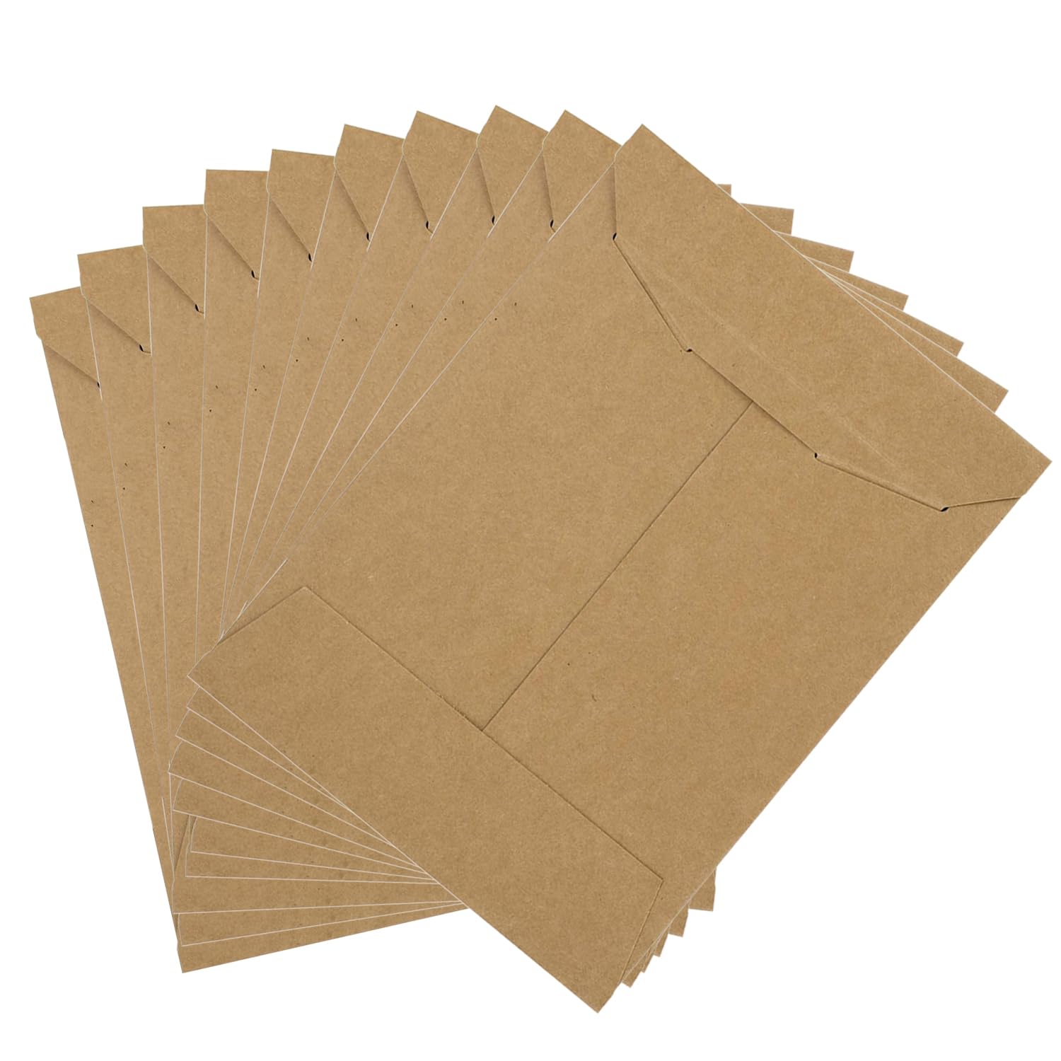 10Pcs A4 Kraft Paper File Folder Envelope Document Bag File Wallet Foolscap Paper Organiser Portable Project Pockets Paperwork Organizer Bag for Office School Home