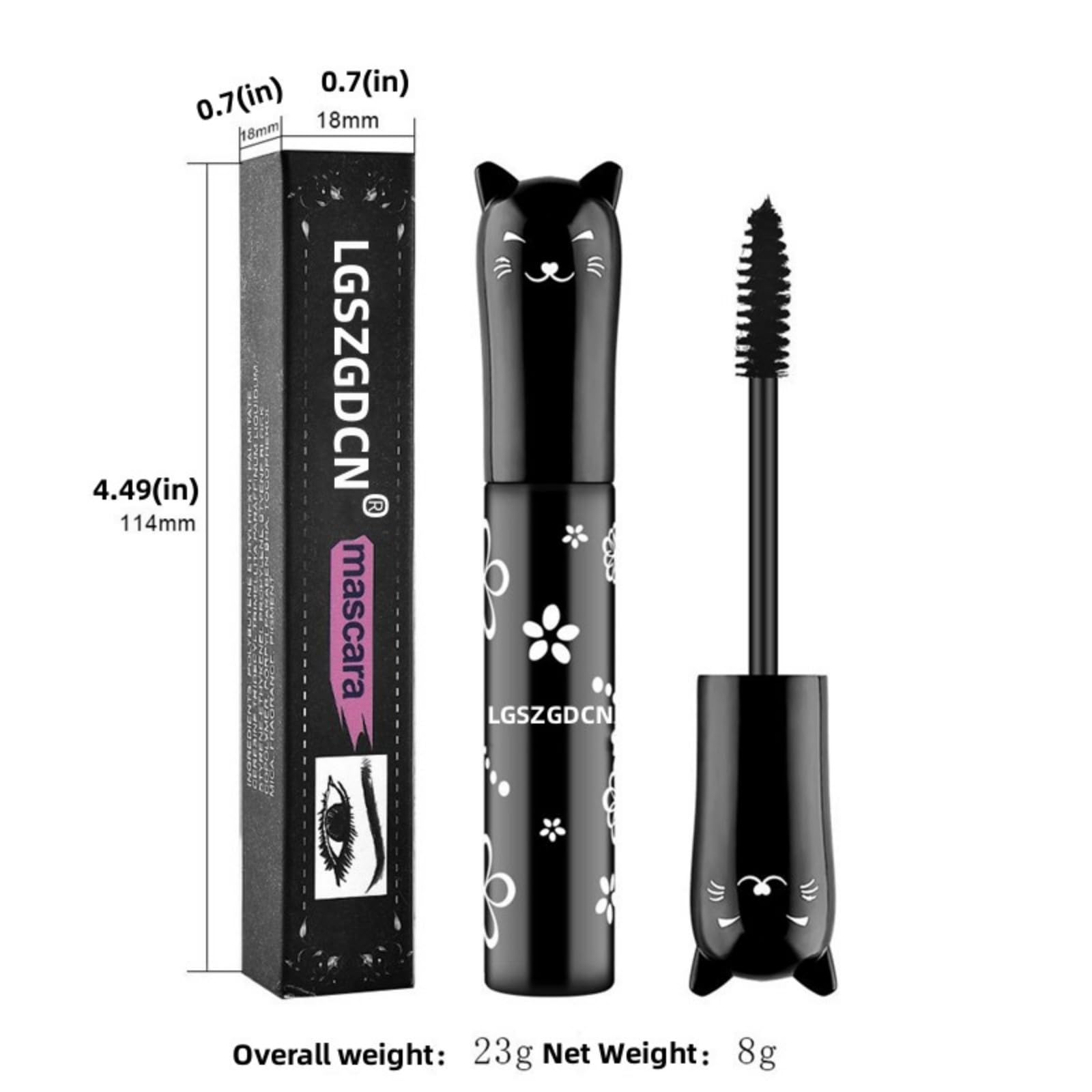 LGSZGDCN White Lashes volume mascara Extensions Makeup Lash Waterproof Fast Dry Eyelashes Curling Lengthening Primer Party Stage Use