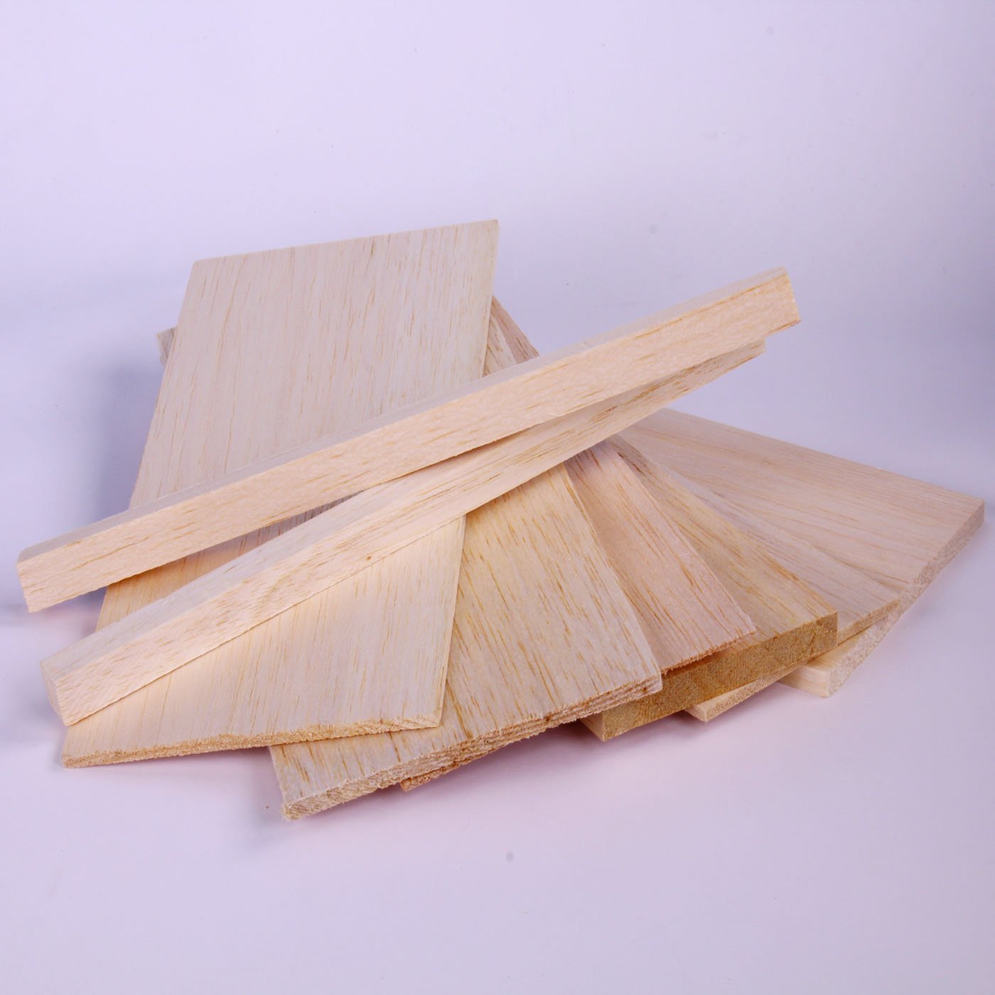 Balsa Wood for Modelling & Craft Light Weight Model Bundle 8 Assorted Sizes by BCreative®