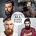 Premium Beard Oil Brush for Men - 100% Natural Wild Boar Bristle with Wood Handle for Grooming Facial Hair; Includes Quality Aluminum Gift Box