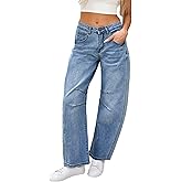 BubFee Women's Wide Leg Jeans High Waist Baggy Denim Pants