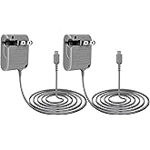 DTOL DS Lite Charger Replacement for Nintendo DS Lite, AC Adapter (100-240v) 2 Pack