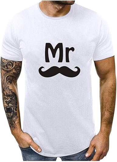 Á¦lilicatá¦ Hombres Mujeres Pareja Camisetas Hombres Mujeres Pareja Modelos Patron Imprimir O Cuello De Manga Corta Camiseta Tops Blusa De Letra Impresa Camiseta Hombre Mujer Amazon Es Ropa Y Accesorios