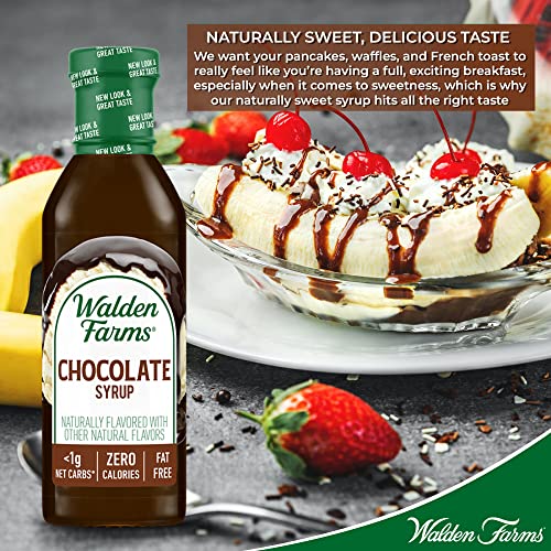 Walden Farms Chocolate Syrup, 12 oz., Low Carb Keto Friendly, NonDairy
