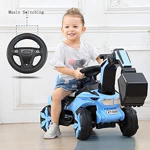 Amazon.com: Kid's Ride-On Construction Excavator, Rechargeable Electric