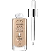 L'Oreal Paris True Match Nude Hyaluronic Tinted Serum Foundation with 1% Hyaluronic acid, Light 2-3, 1 fl. oz.