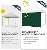 MasterCanopy Instant Gazebo Sidewall Forest Green 217x305cm 3x3M view 3