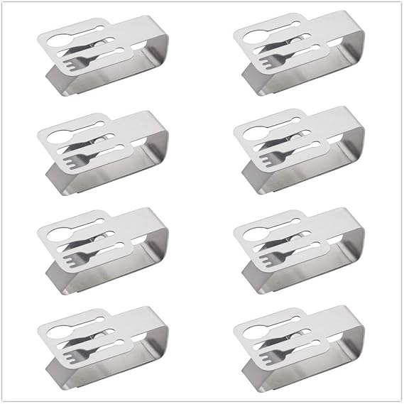CHICIEVE Tablecloth Clips Outdoor 8Pcs Stainless Steel Table Cover