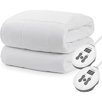 Amazon.com: Sunbeam Quilted Heated Mattress Pad Cotton Top Queen : Home u0026  Kitchen
