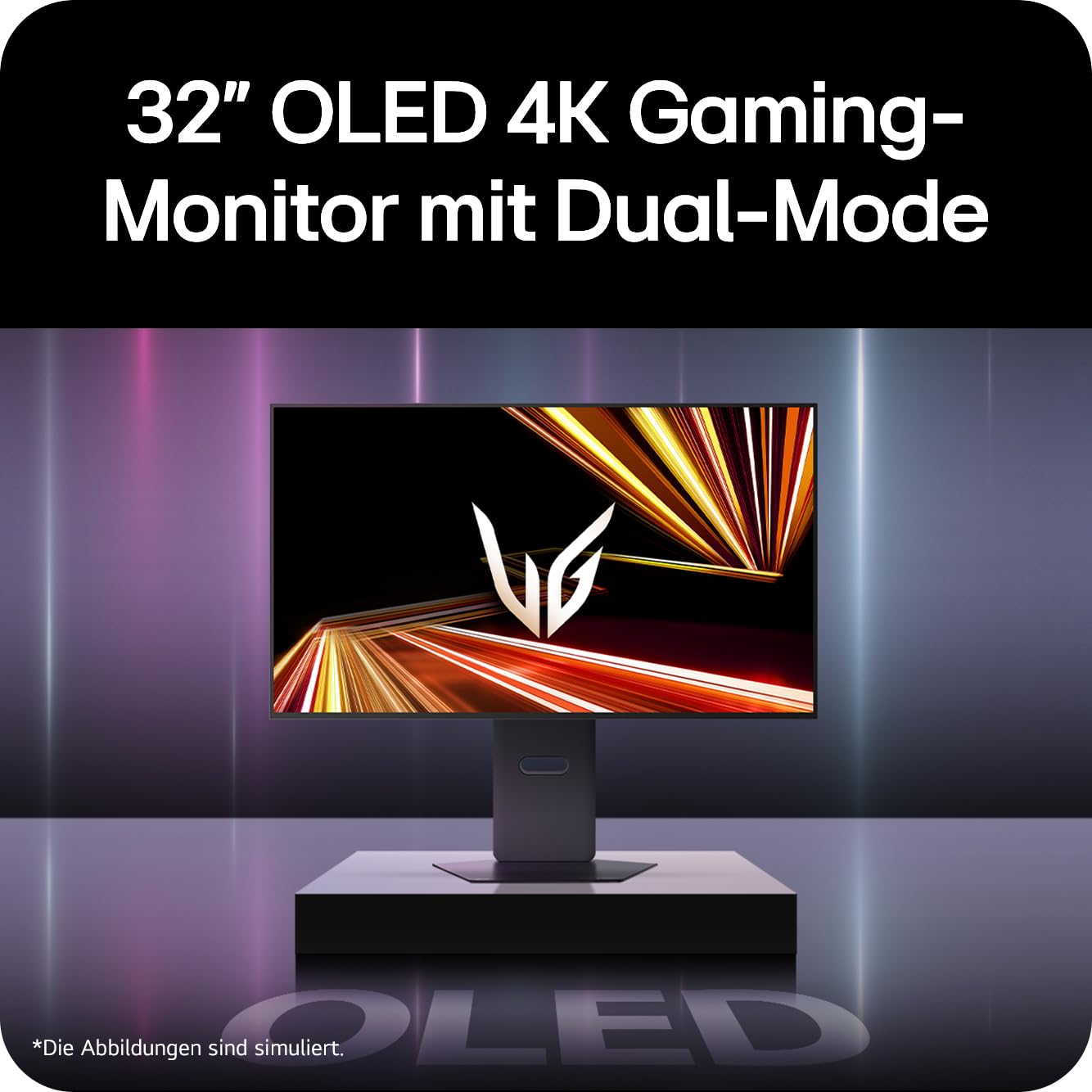 LG Ultragear 32GX850A-B 32 Zoll OLED Gaming Monitor, 4K UHD, 165Hz/330Hz Dual Mode, 0,03 ms, HDR10, DisplayHDR True Black 400, AMD FreeSync Premium Pro, HDMI 2.1, Schwarz 2
