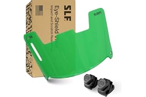 SLEEFS Football Visors for Helmet - Clear Color Tinted Professional Football Visor - Face & Eye Shield - Fits Youth & Adult Helmets - Includes Quick Visor Clips + Microfiber Bag