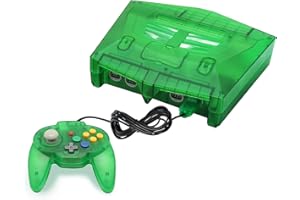 INTEC GAMING N64 Console - Newly Design Looking for N64 with HD Output (Native RGB Signal), 100% Better Video Quality, Plug & Play - Compatible with All US/JP Cartridges, Including 1 Warrior 64 Controlle (Green)