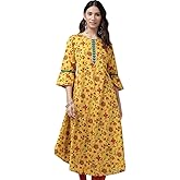 Yash Gallery Women's Cotton Floral Print Anarkali Kurta For Summer