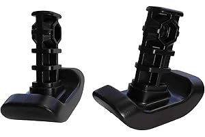 Stander Replacement Ski Glides, Compatible with the EZ Fold-N-Go Walker and the Able Life Space Saver Walker, Black, Set of 2
