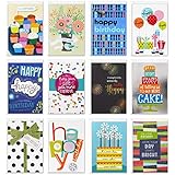 Hallmark Assorted Birthday Greeting Cards (12 Cards and Envelopes)