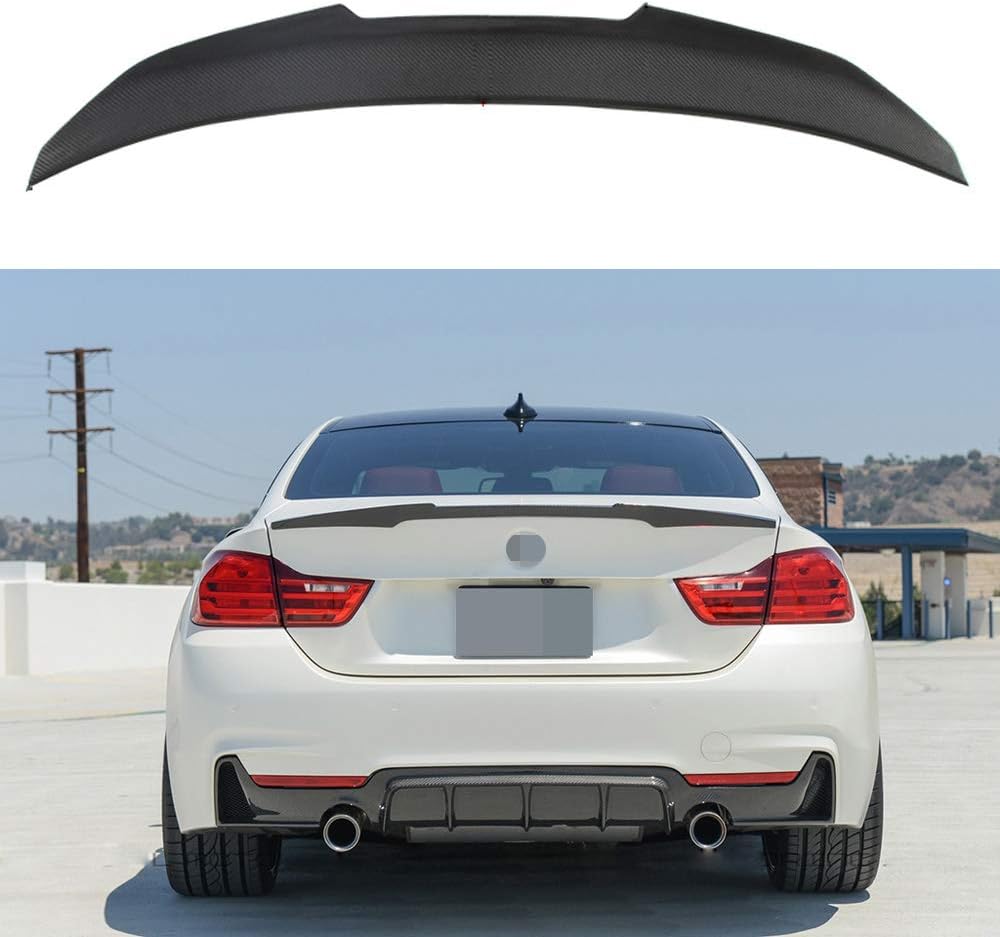 sea swallow GearLiv Spoiler, for M4 F82 Coupe 2012-18 Carbon Fiber Spoiler, Rear Lip Trunk Spoiler,Easy Install, Super Light (F36 PSM)
