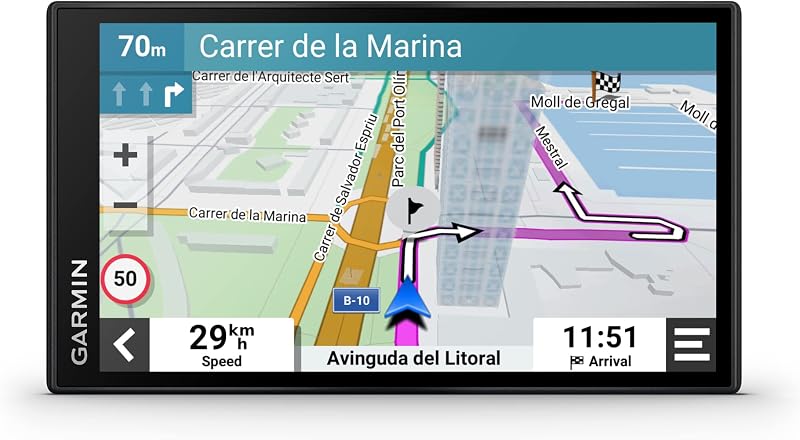 Garmin DriveSmart 66 GPS Sat Nav 6 Display UK Europe Live Traffic Bluetooth