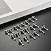 Tornito 10-20 Pairs 20G 2mm Tiny Stud Earrings 316L Stainless Steel Small CZ Ball Earring Set For Men Women (B1:10 Pairs CZ)