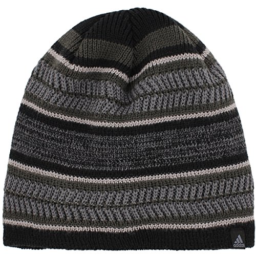 adidas Men's Optimal Beanie, Black/Night Grey/Onix/Grey/Light Onix, One Size