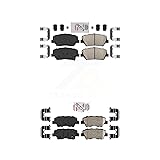 AmeriBRAKES Front Rear Ceramic Disc Brake Pads Kit