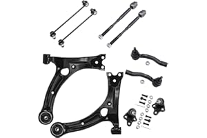 KRGUOD Front Lower Control Arm Ball Joint Sway Bar Tie Rod Suspension Kit For Toyota Corolla 2003 2004 2005 2006 2007 2008-10 pcs Set K640360 K640361.