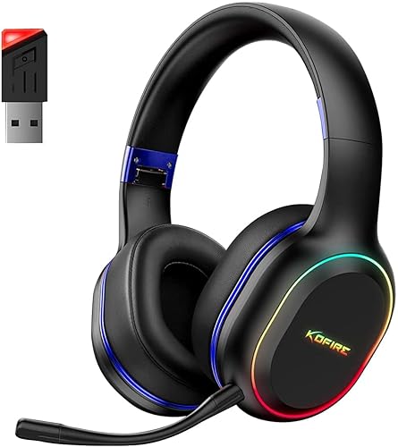 wireless headphones pc gaming headsets with mic