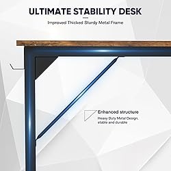 DUMOS 48 Inch Office Small Computer Desk Modern
