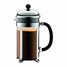 Bodum CHAMBORD Coffee & Tea Maker, French Press Coffee Maker, Stainless Steel & Heat-Resistant Borosilicate Glass, The Original French Press, Made in Europe, 8 cup, 1 liter, 34 ounces
