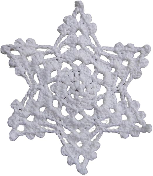 Amazon Com Tinacrochetstudio Crochet Snowflake White Homemade