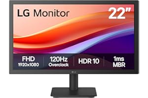 LG 22U403A-B 21.5" Full HD (1920x1080) VA Display Computer Monitor, 120Hz (O/C) Refresh Rate, sRGB 99% (Typ.), Reader Mode & 