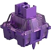 Akko V3 Lavender Purple Pro Keyboard Switch with Dustproof Stem for Mechanical Gaming Keyboard, 5-Pin Tactile Switches Pre-Lubed Switch (45pcs)