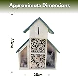 Garden Mile Large Wooden Insect Hotel Bug House for Wildlife Habitat view 3