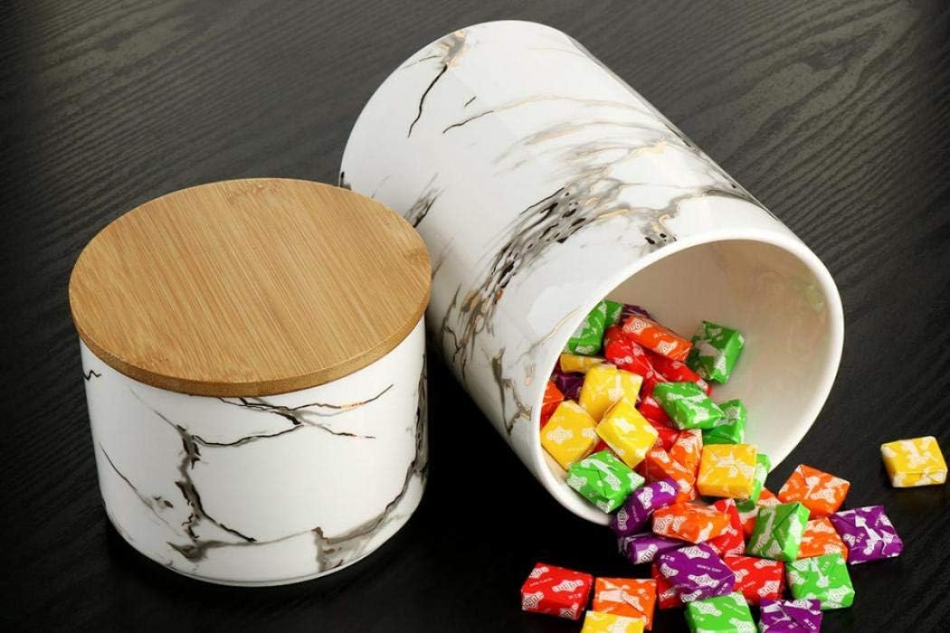 Almacenamiento de cocina y despensa cerámica Tarro de cerámica blanca