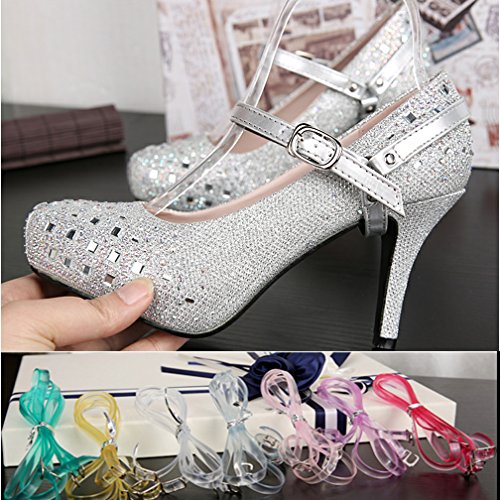 Women's Detachable Silicon Shoe Straps,High Heels Anti-loose Shoelace Shoe Laces