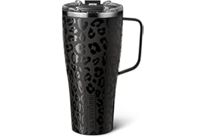 BrüMate Toddy XL - 32oz 100% Leak Proof Insulated Coffee Mug with Handle & Lid - Stainless Steel Coffee Travel Mug - Double Walled Coffee Cup (Onyx Leopard)