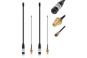MAKERHAWK 915MHz Antenna 10dBi Gain for Meshtastic LoRa Long Range Soft Whip Antenna, 17cm Omni SMA Male Black (2 Pack)