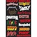 NAVAdeal 2X Rock Metalic Luggage Skateboard Laptop Car Bumper Sticker - Perfect Gift idea for Kids, Great Xmas Christmas Gift idea