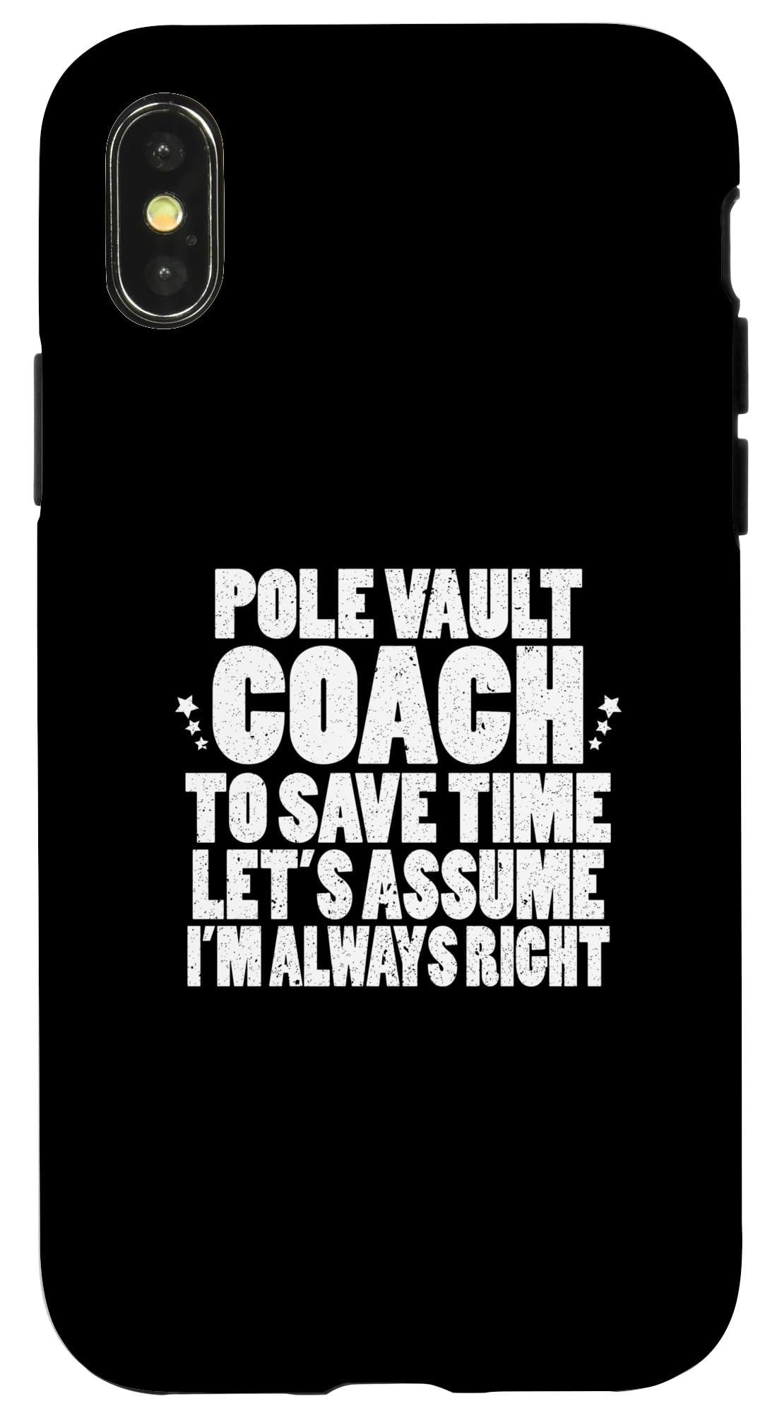 iPhone X/XS Pole Vaulting Competition Sports Funny Pole Vault Coach Case
