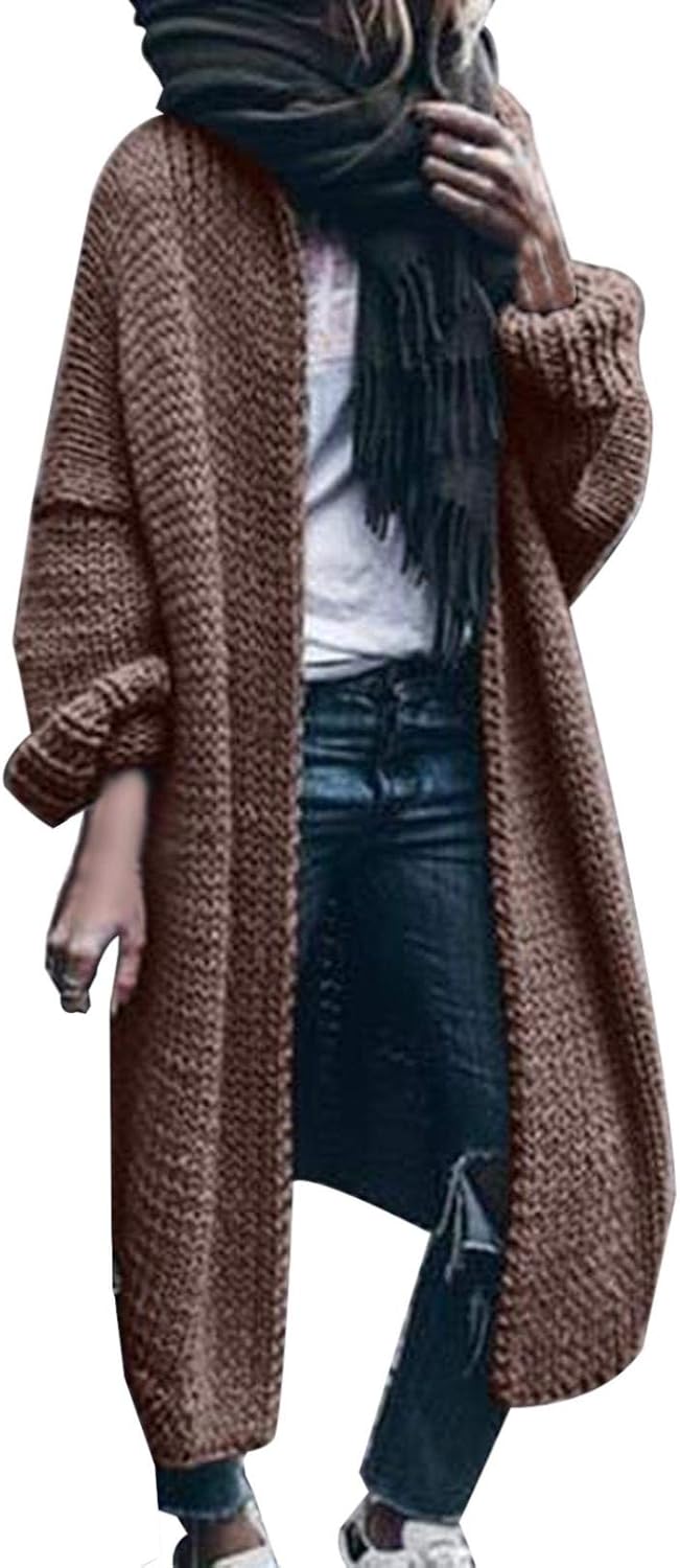 extra lange strickjacke damen