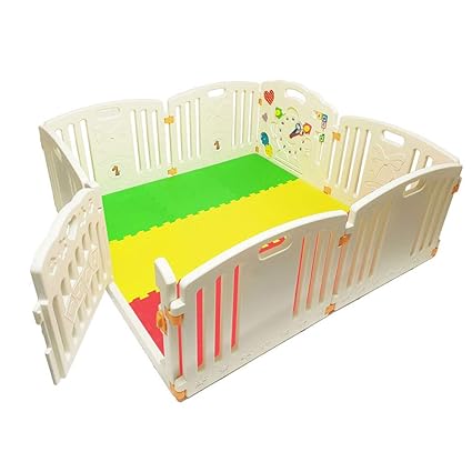 Colourful Playpen with Mats