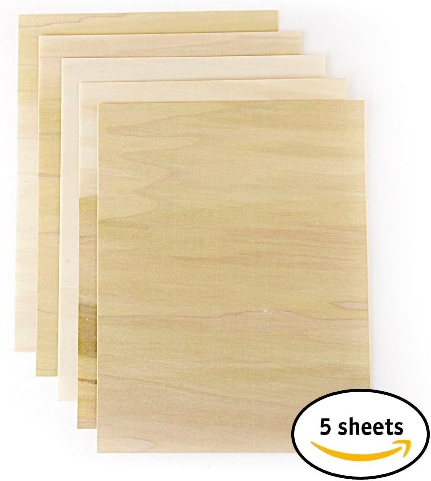 Real Wood Paper Postcards (5x7, poplar) Double Sided