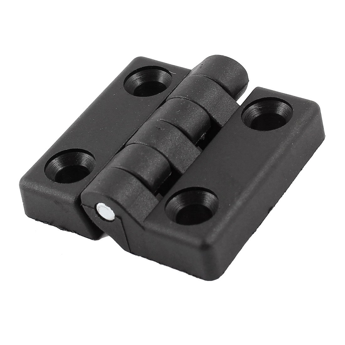 Sourcingmap 50mm x 48mm Two Leaves Plastic Bearing Butt Hinge Black for Door
