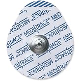 Kendall&trade; 200 Series Foam Conductive Adhesive Hydrogel EKG Electrode, Non-Radiolucent, 100 Pack, Tear Drop, Adult, 1.5IN, 1 Box of 100